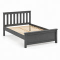 Queen Size Solid Wood Bed Frame Gray