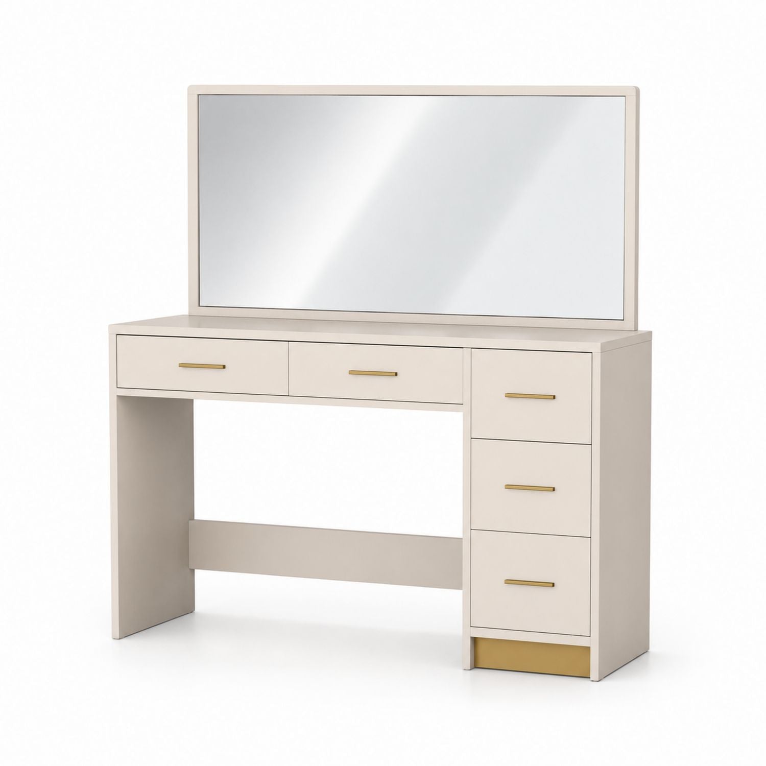 Engineered Wood Vanity with Mirror and Drawers 120x45x135 cm