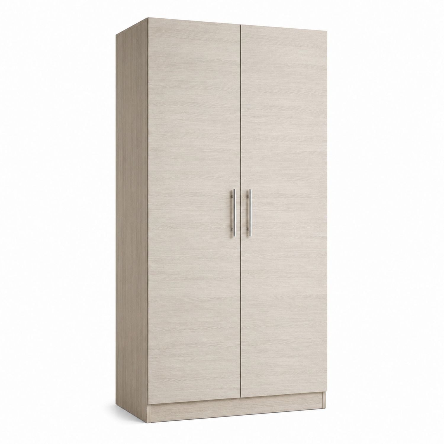 Two-Door Wardrobe Engineered Wood Light Oak Finish 180cm