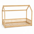 Wood House Bed Frame Pine Wood Twin Size