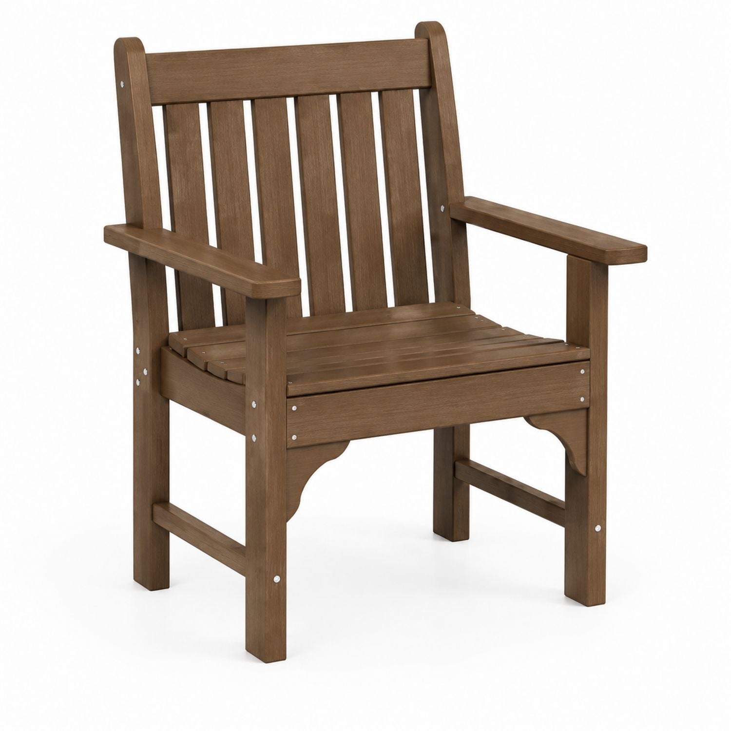 Wooden Outdoor Armchair Brown 65cm x 60cm x 90cm