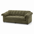 Three-Seater Fabric Sofa Olive Green